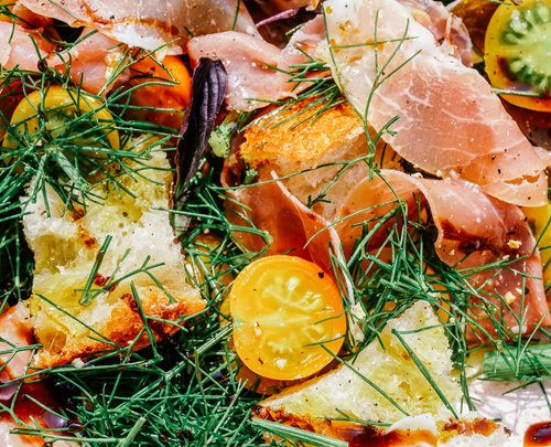 Prosciutto & Tomato Bread Salad