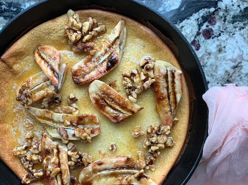 Banana Bourbon Dutch Baby