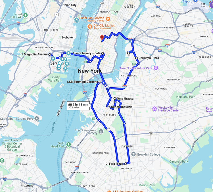 NYC Pizza Tour