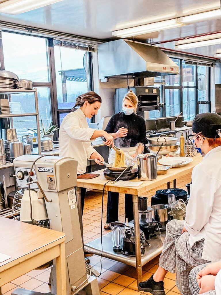 Pasta Demo at the old stomping grounds